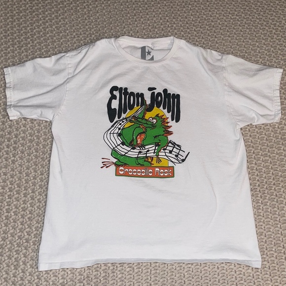 The Crocodile Rock Kids Graphic T-Shirt – White Short Sleeve Crewneck (Kids XL) - Picture 6 of 8